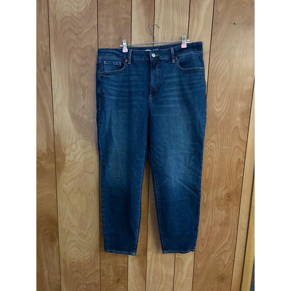 Old Navy OG Straight High Rise Secret Slim Pocket Jeans Dark Wash Size 16